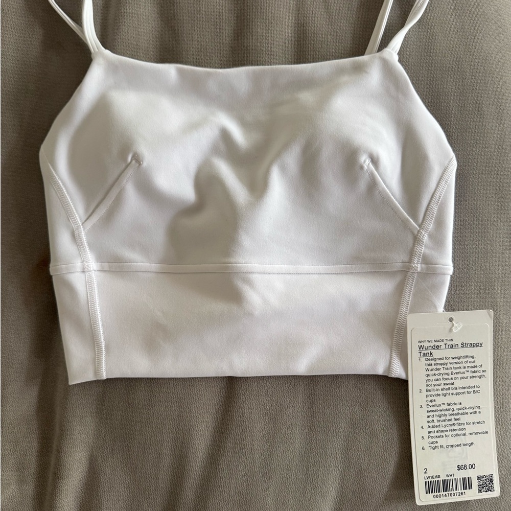 lululemon athletica White Wunder Train Strappy Tank